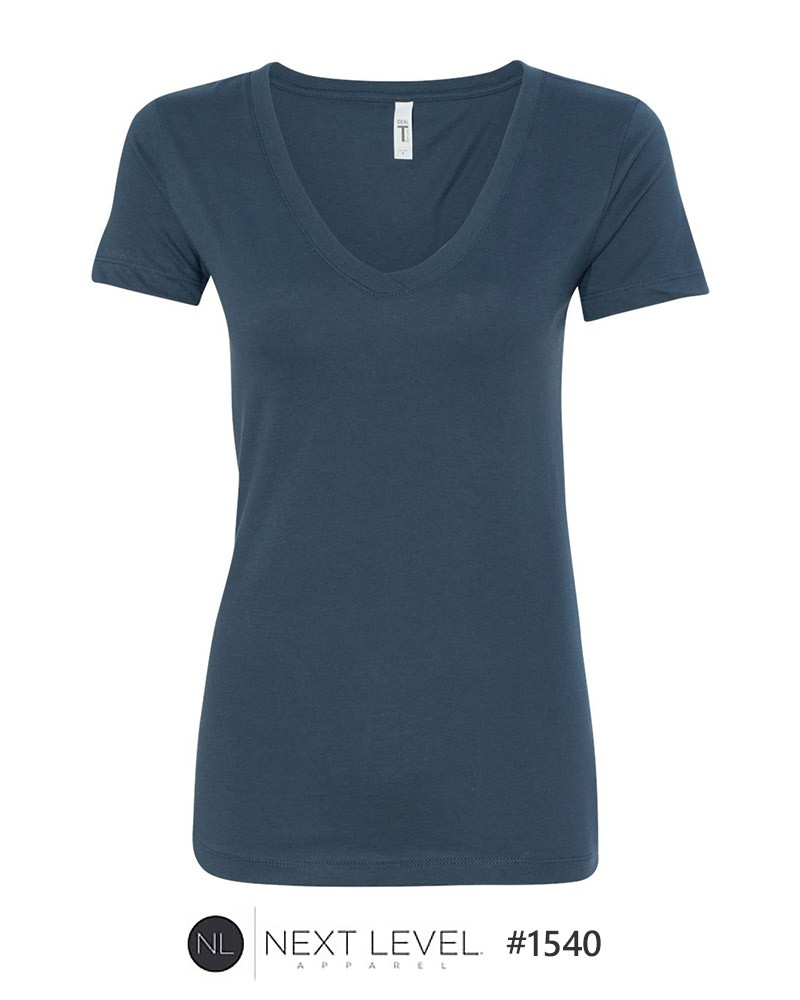 Women's V-Neck Tees - Next Level