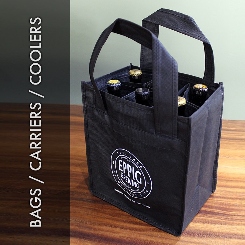 custom bags, carriers, and coolers