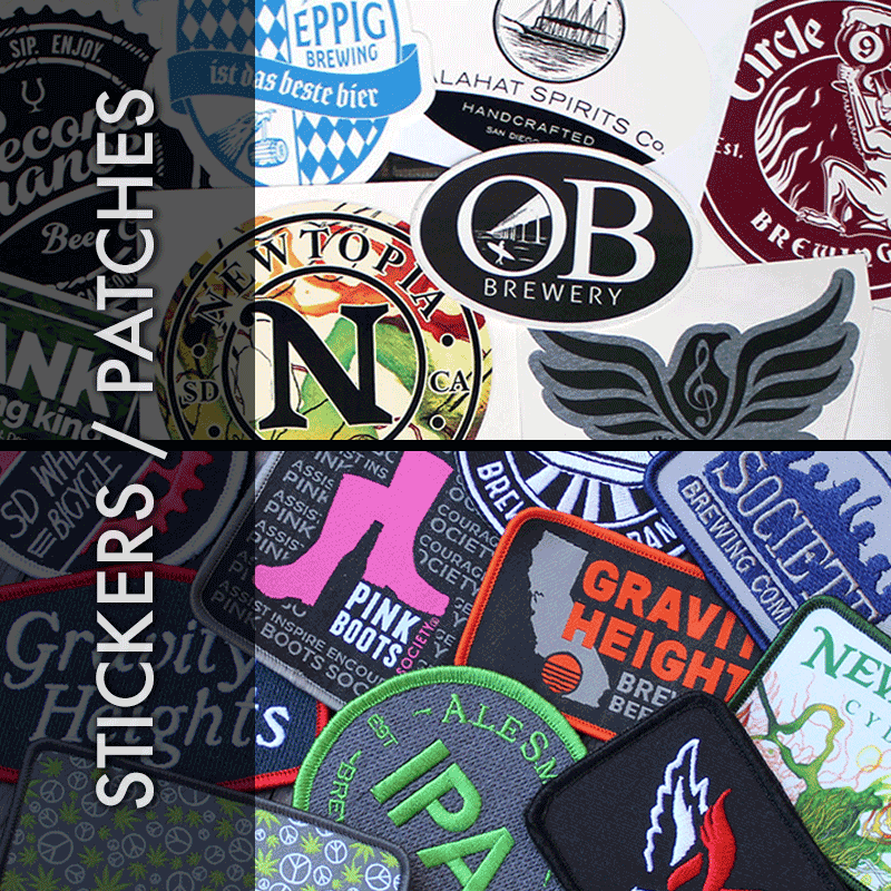 custom stickers and patches